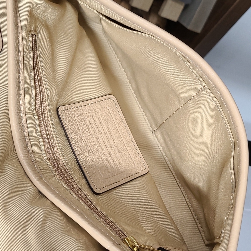 Coach Chain Pebble Leather Crossbody - Picture 9 of 14